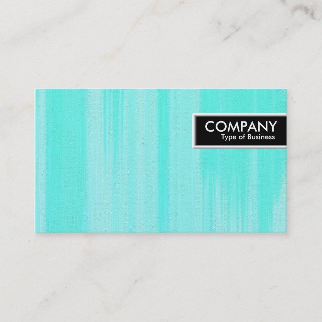 Edge Tag - Turquoise Painted Canvas (Front)