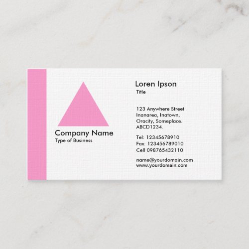 Edge Triangle _ Pink Business Card