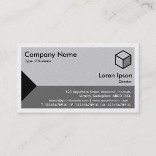 Edge Triangle - Shades of Gray (Platinum) Business Card