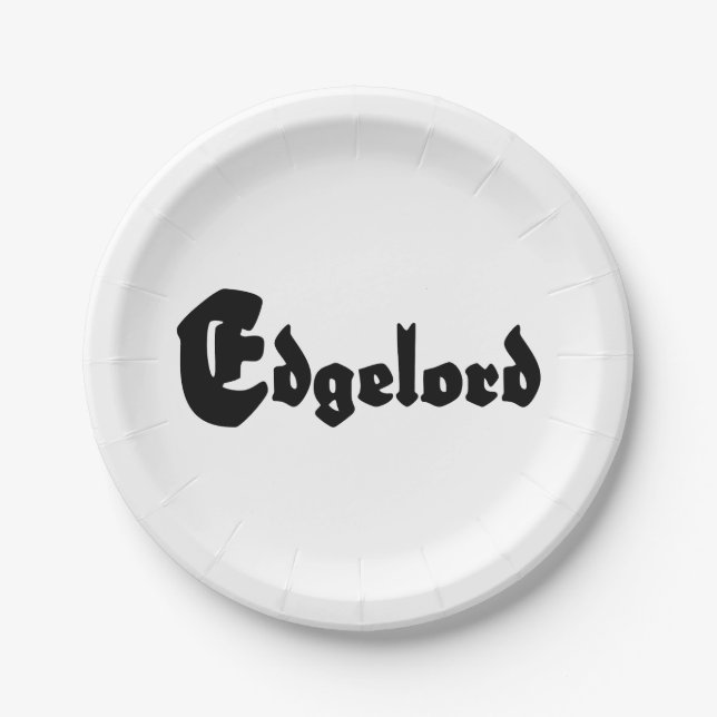 Edgelord Paper Plates (Front)