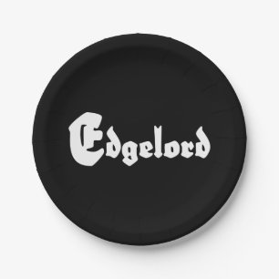 Edgelord Paper Plates