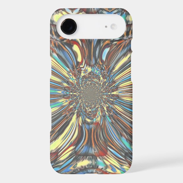 Edgy African Urban Pop Art Abstract Optical Design Case-Mate iPhone Case (Back)
