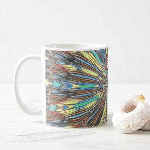 Edgy African Urban Pop Art Abstract Optical Design Coffee Mug