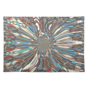 Edgy African Urban Pop Art Abstract Optical Design Placemat