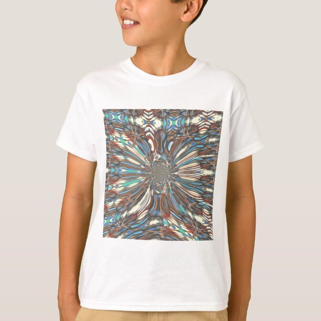 Edgy African Urban Pop Art Abstract Optical Design T-Shirt (Front)