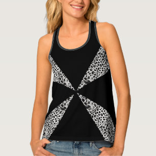 Edgy and Modern Wild Black Tank Top