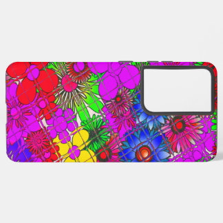 Edgy Beautiful colorful amazing floral pattern Samsung Galaxy S21 Ultra Case
