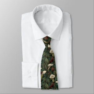 Edgy Birthday Gifts For Him Calla Lilies Neck Tie