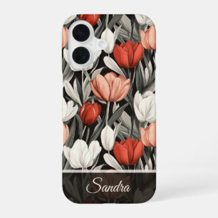 Edgy Birthday Party Tulip Custom iPhone 16 Case