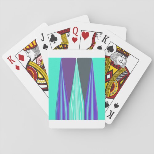 Edgy Blue art Playing Cards