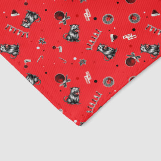 Edgy Christmas Trash Opossum Chewing Glass Bauble Pet Bandana Collar