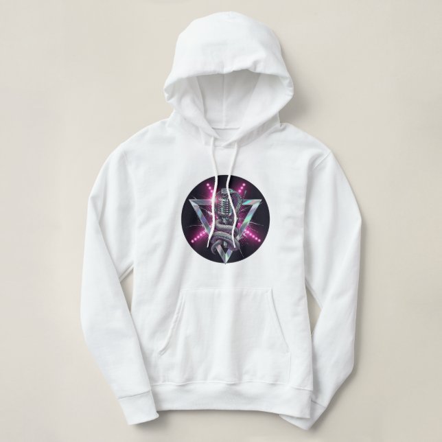 Edgy Cobra Mic Hoodie 🐍🎤 (Design Front)