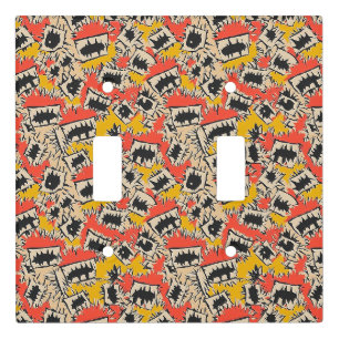 Edgy Comic Sharp Teeth Monster Light Switch Cover