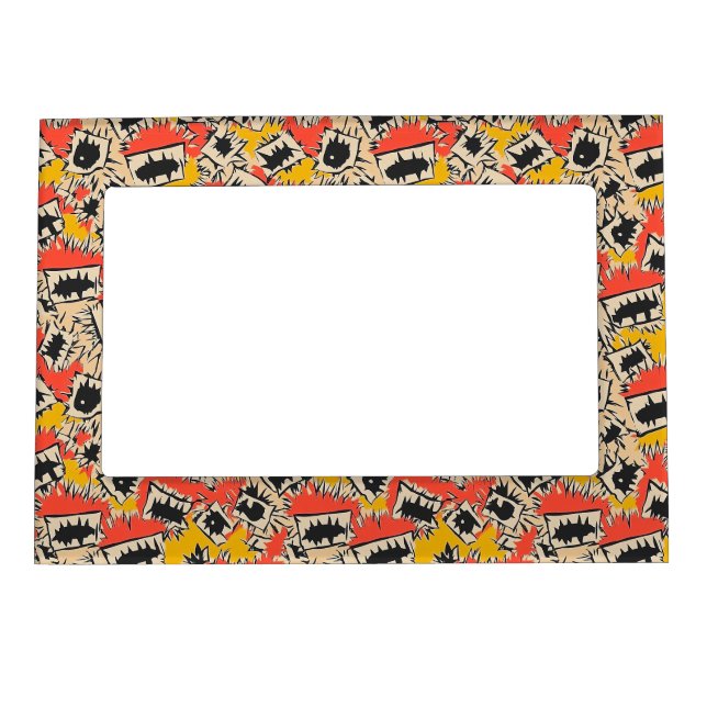 Edgy Comic Sharp Teeth Monster Magnetic Frame (Front)
