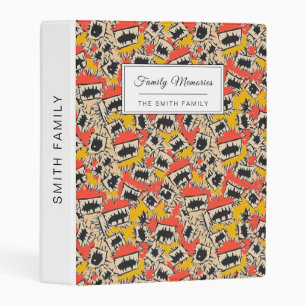 Edgy Comic Sharp Teeth Monster Mini Binder