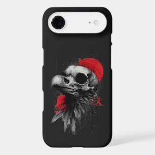 Edgy Crow Skull Gothic Grunge Street Art iPhone 17 Air Case
