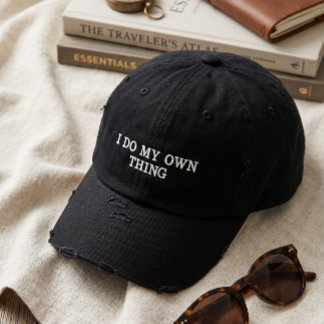 Edgy Distressed Black Dad Hat