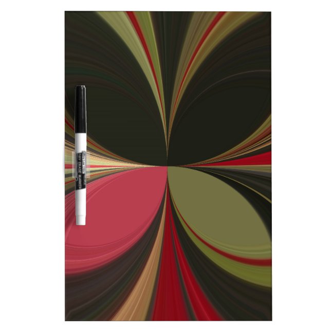 Edgy Earth Kaleidoscope Art Print Dry-Erase Board (Front)