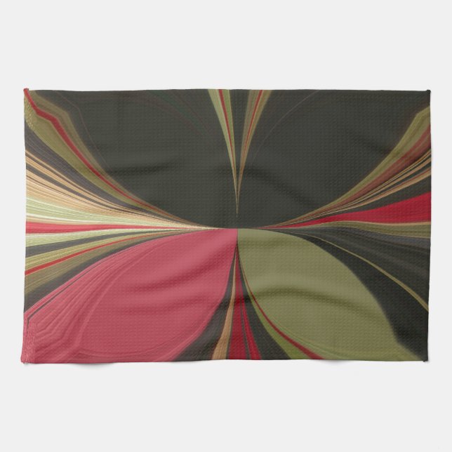 Edgy Earth Kaleidoscope Art Print Kitchen Towel (Horizontal)