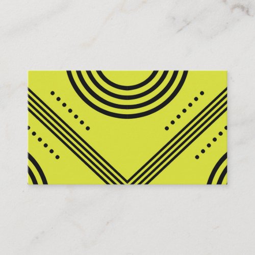 Edgy Geometric Stripy Line Art BusinessCard Business Card