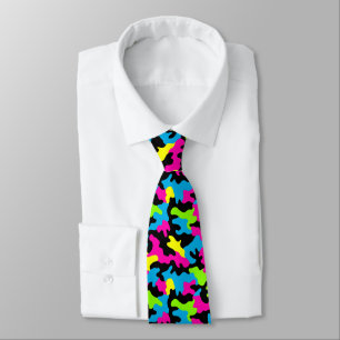 Edgy Gift Ideas Camo Print Neck Tie
