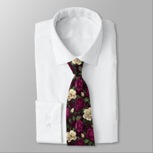 Edgy Gifts For Husband Gardenias Neck Tie
