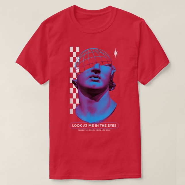 Edgy Greek Myths Gods & Goddesses Statue Greece Me T-Shirt (Design Front)