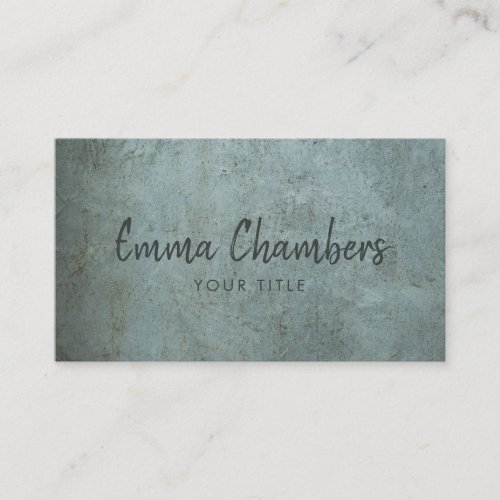 Edgy Grunge Ethereal Smoky Blue Gray Texture  Business Card