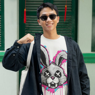 Edgy Horror Bunny T-Shirt – Urban Streetwear