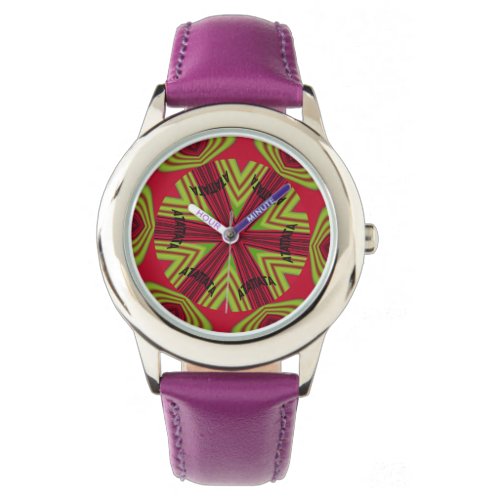 Edgy Kaleidoscope Lovely Blend of Purple Watch