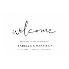 Edgy Modern Minimalist Simple Wedding Welcome
