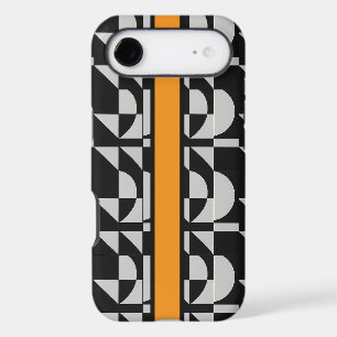 Edgy Modular Noir Echo Carrot Orange Accent Design iPhone 17 Air Case