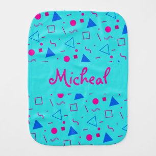Edgy Mom To Be Baby Clothes Monogrammed Burp Cloth