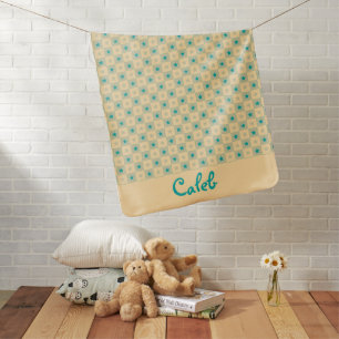 Edgy Name Baby Boy Monogrammed Baby Gifts Baby Blanket