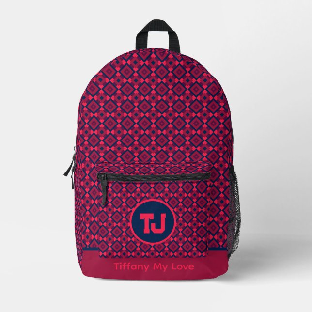 Edgy Name Girly Backpack For Her (Front)