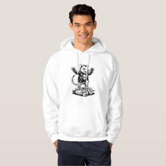 Edgy Punk Rat Rodent Rebellion Alternative Urban Hoodie