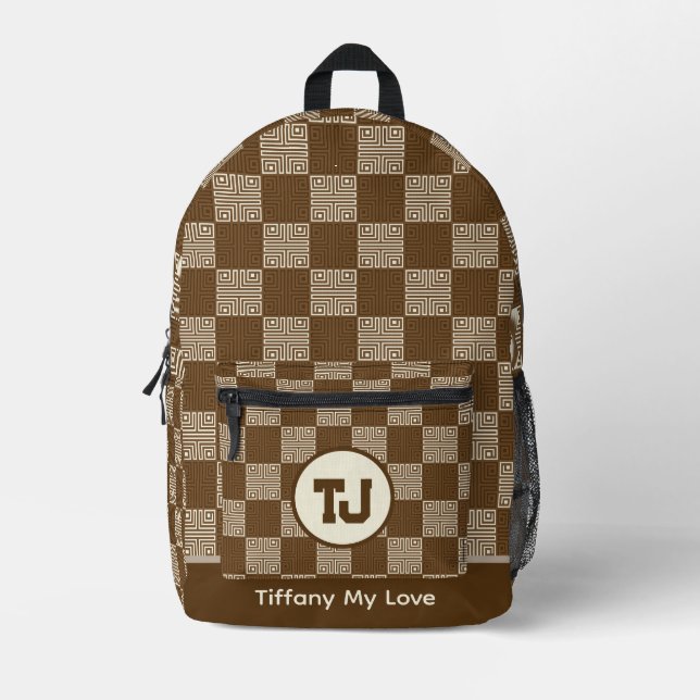 Edgy Sport Basketball Personalized Backpack (Front)