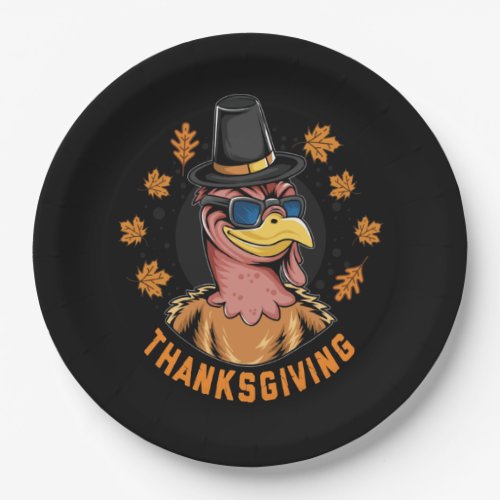 Edgy Thanksgiving Turkey Paper Plates