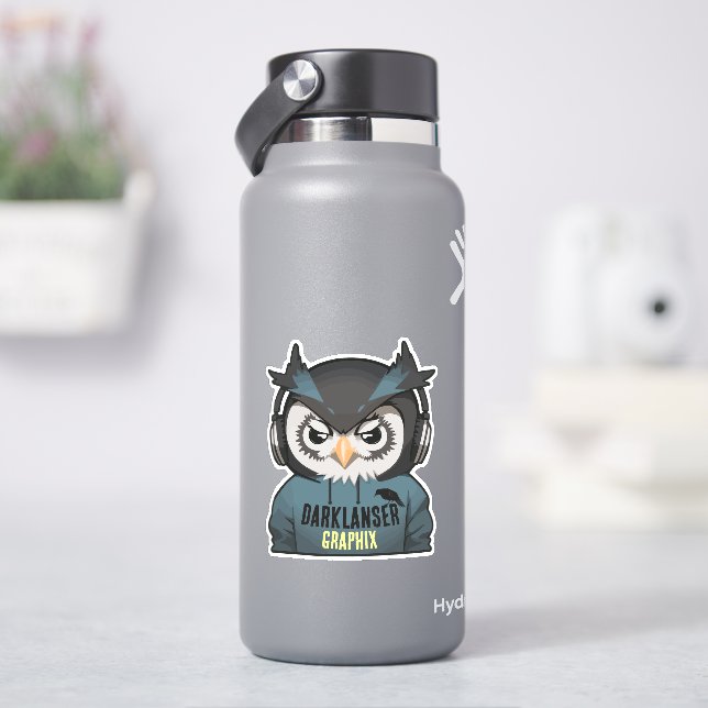 Edgy the Owl Sticker (HydroFlask)