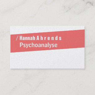 Edgy Urban Coral red Business Card