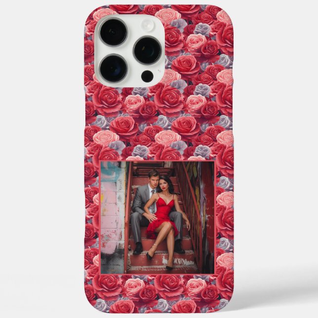 Edgy Wedding Gift Rose Flower Photo  Case-Mate iPhone Case (Back)