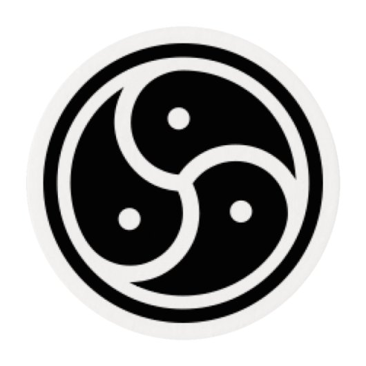 Edible Cupcake Sheets - B.D.S.M. Symbol (Front)