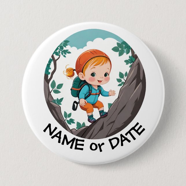 Edible Frosting Round Button (Front)