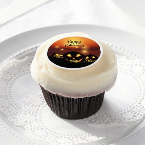 Edible Frosting Rounds_Halloween Pumpkins Edible Frosting Rounds