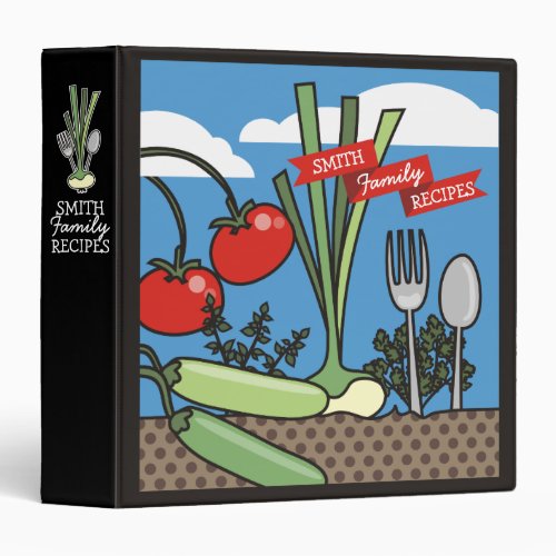 edible garden personal cookbook recipe binder