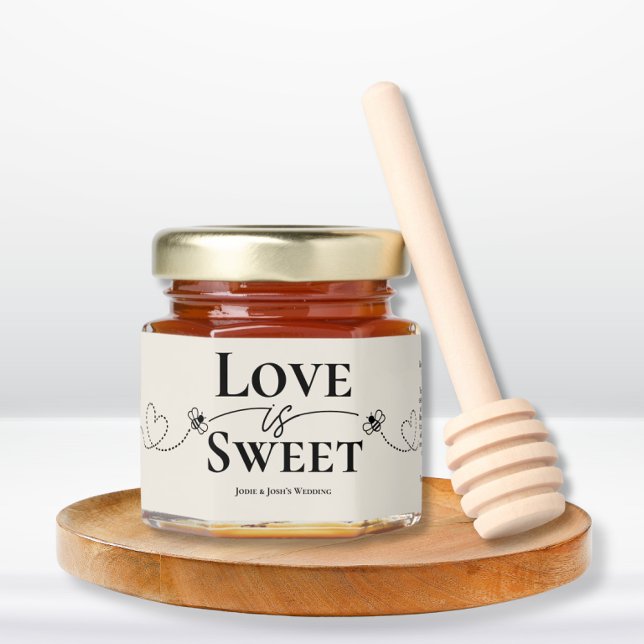 Edible Guest Favors - Honey Jar Wedding Bulk Gifts (Edible Wedding Favor - Custom Honey Pot Gift for Guests)