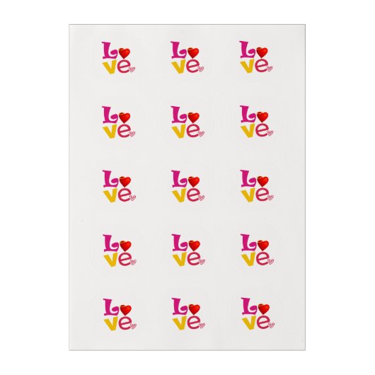 Edible LOVE Frosting Sheet (Sheet)