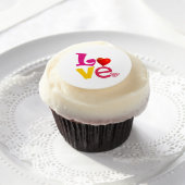 Edible LOVE Frosting Sheet (Cupcake)