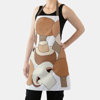 Edible Mushroom Forager Mycologist Chef Apron