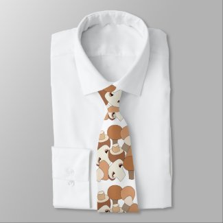 Edible Mushroom Forager Mycologist Neck Tie